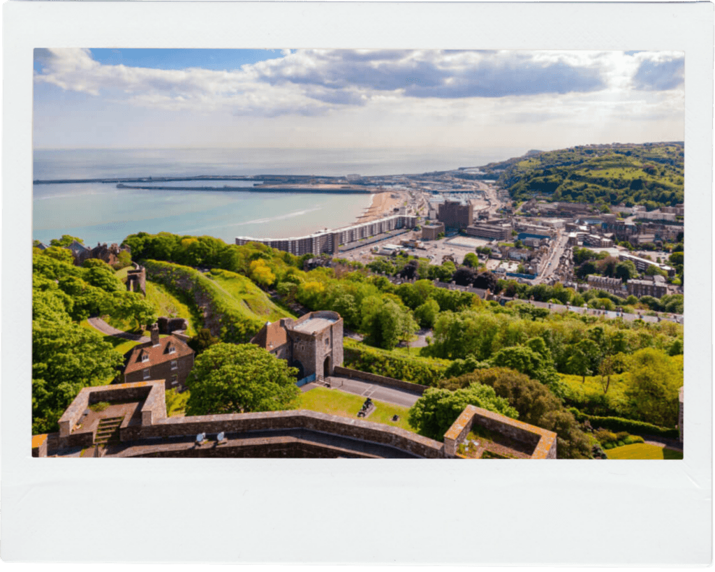 An aerial view of Thanet, one of the Kent locations served by Midas Waste