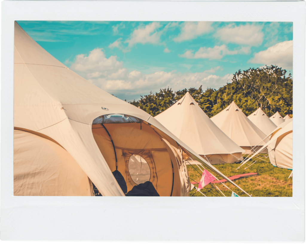 Camp Wildfire festival site in Kent, illustrating commercial waste collection services for events and festivals
