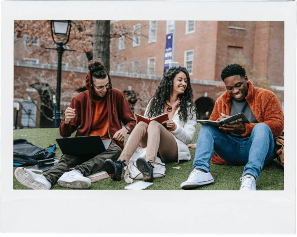 University students on campus